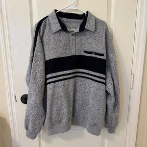 Gray and Black Men's Sweater